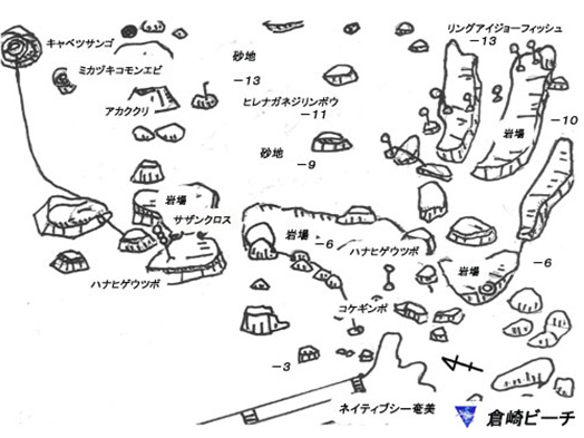 倉崎ビーチ地図